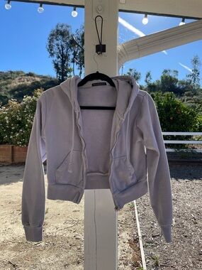 Brandy Melville John Galt zip hoodies (cropped) good condition